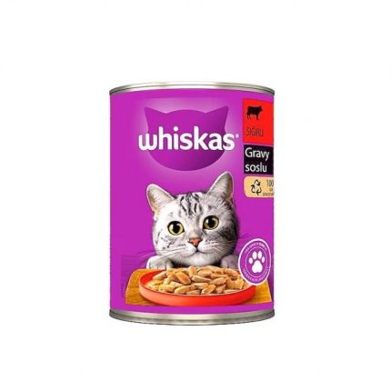 کنسرو گربه برند ویسکاس whiskas با طعم گوشت