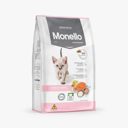 غذای خشک گربه برند مونلو Monello مدل کیتن Kitten طعم میکس(1کیلوگرم بصورت پلمپ)
