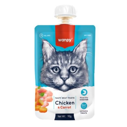 پودینگ گربه ونپی wanpy با طعم مرغ و هویج